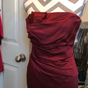 Burgundy formal dress